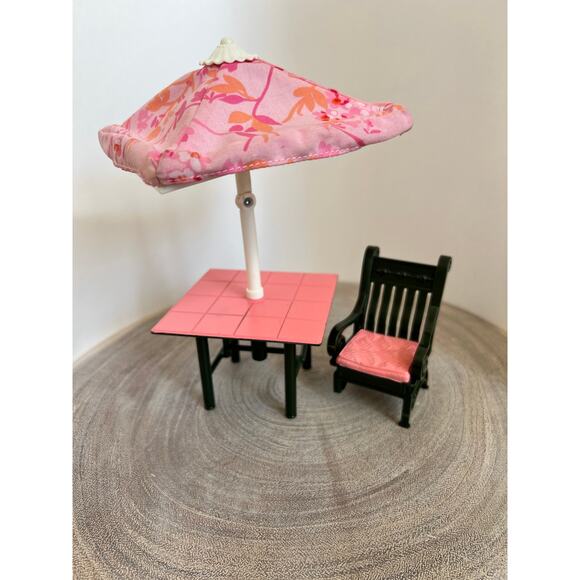 Fisher-Price Loving Family Dollhouse Patio Table, Chair and Lounger *Read - Picture 8 of 15